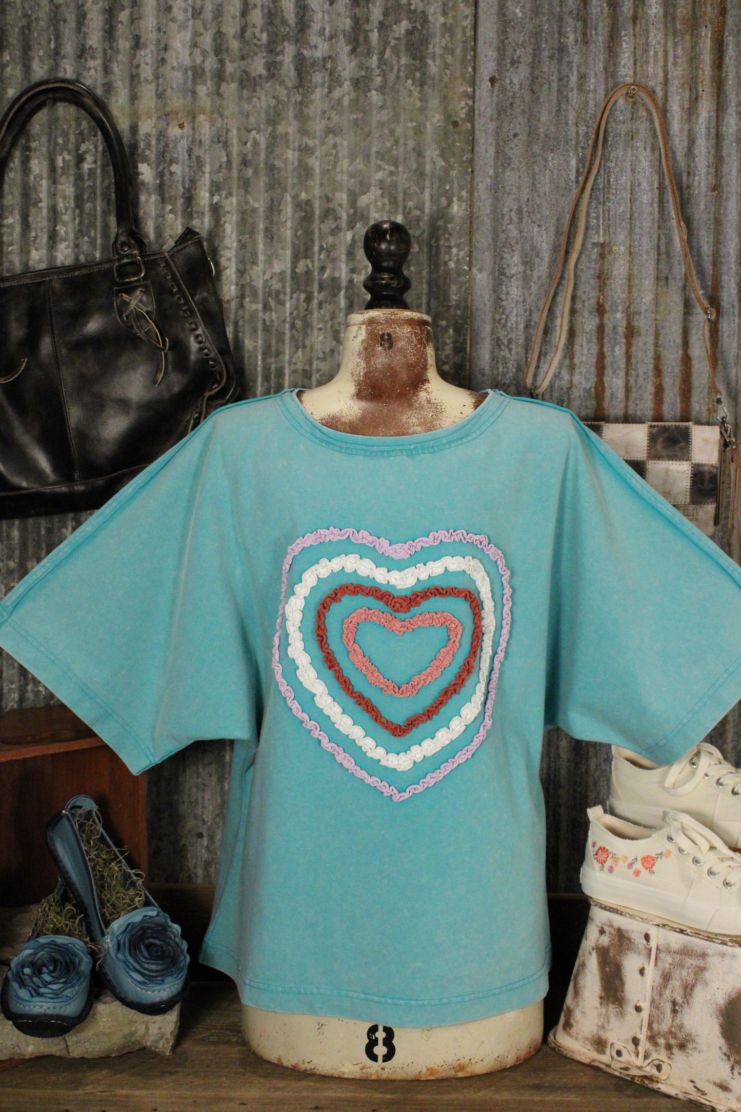 Seafoam Heartbeat Casual Top
