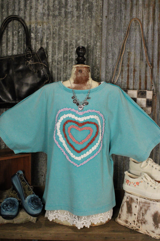 Seafoam Heartbeat Casual Top