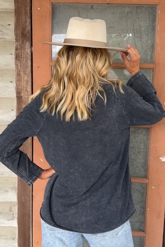 Midnight Bloom &amp; Dot Tunic