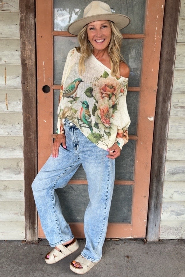 Tuscan Aviary Sweater