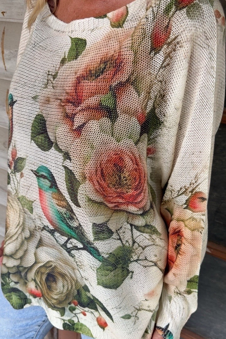 Tuscan Aviary Sweater
