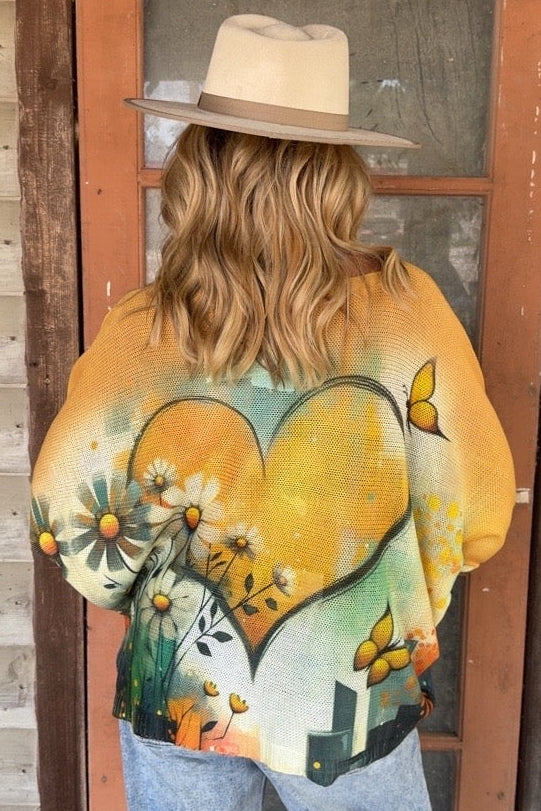 Tuscan Butterfly Dream Sweater