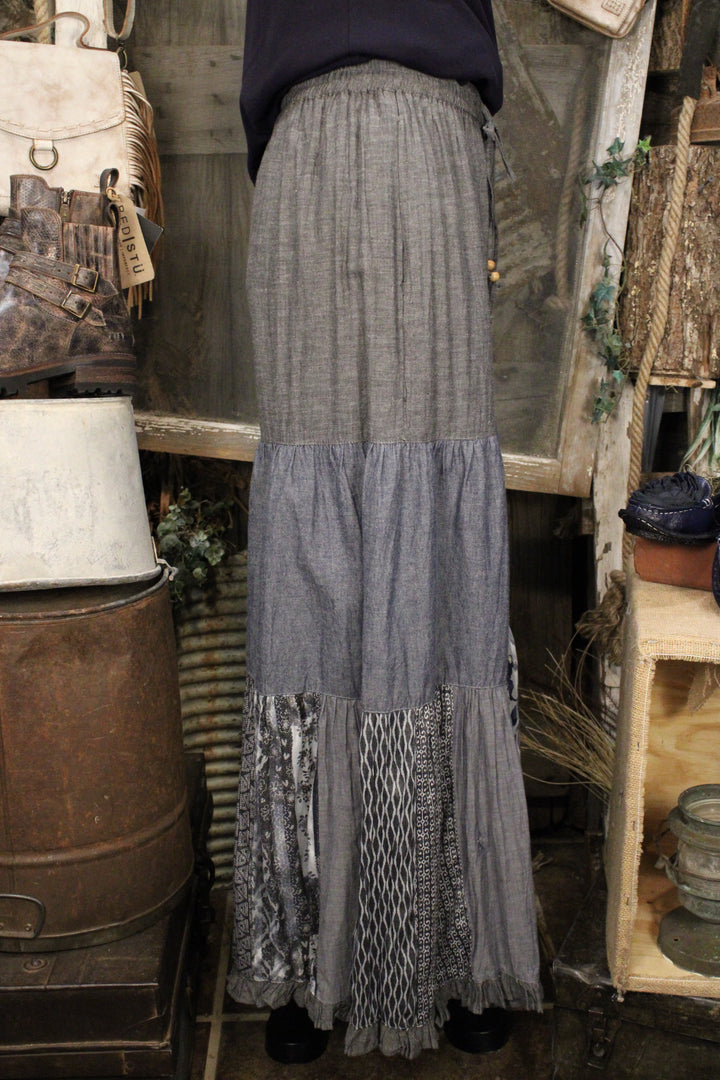 Shades Of Blue Chambray Pants