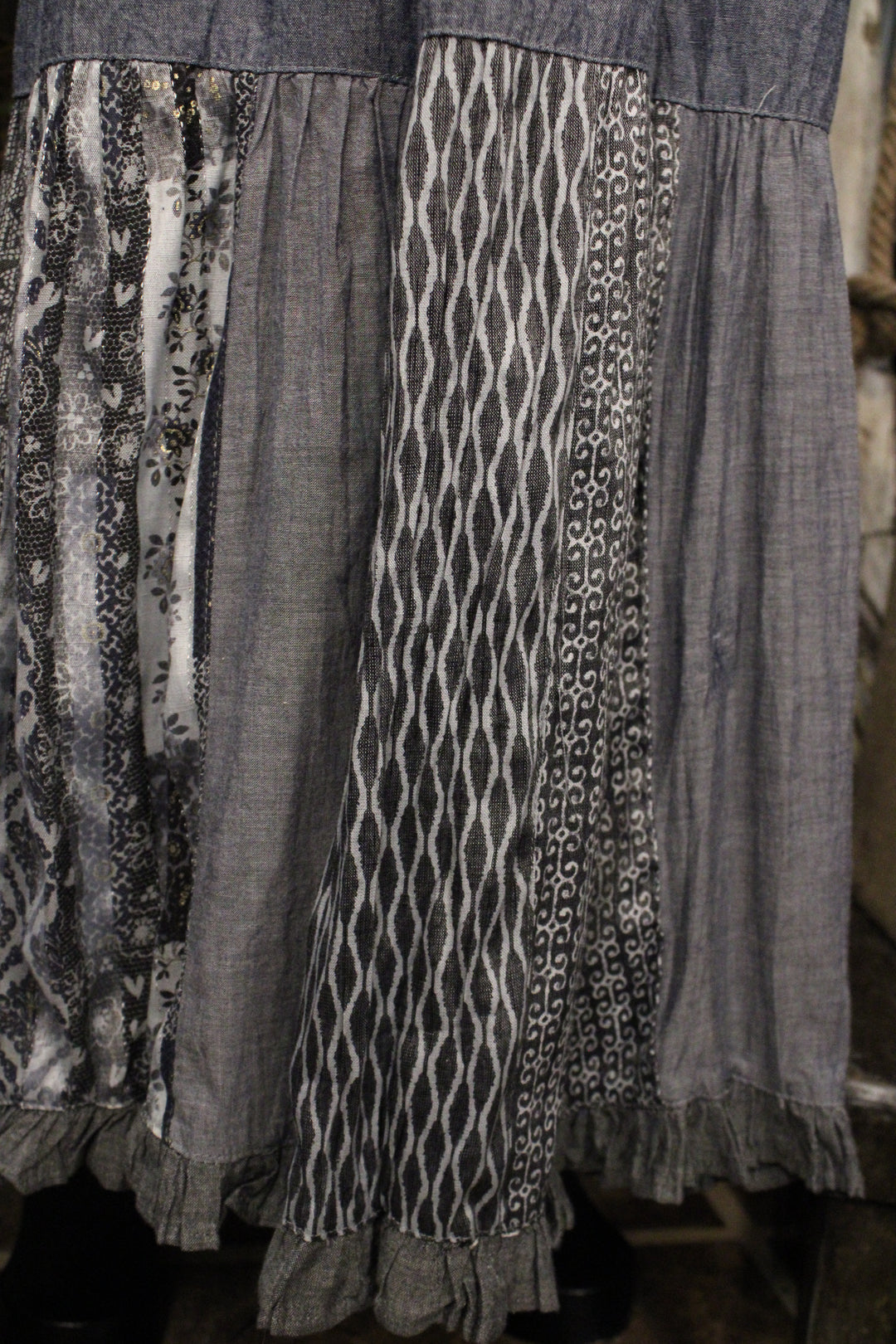 Shades Of Blue Chambray Pants