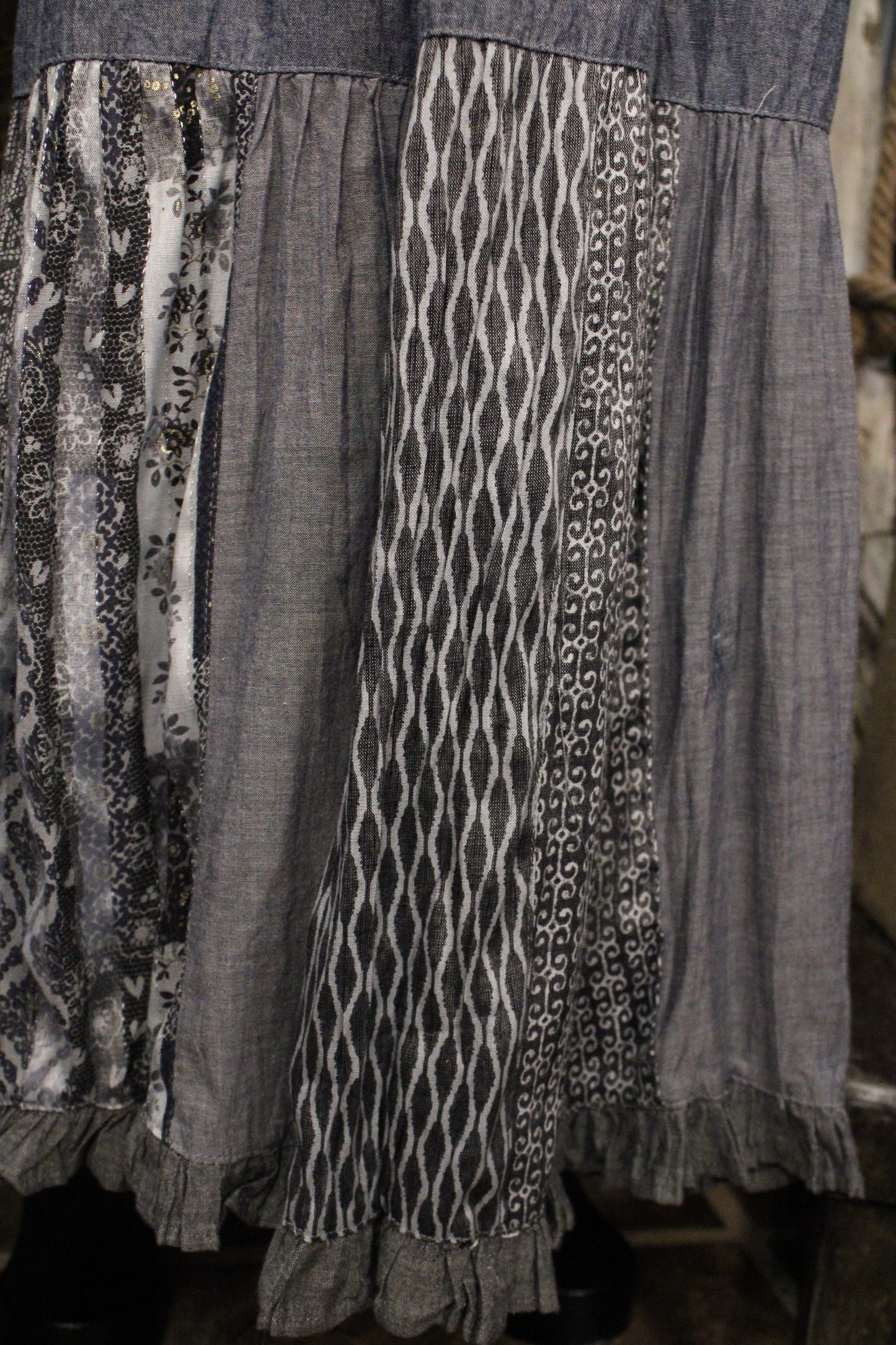 Shades Of Blue Chambray Pants