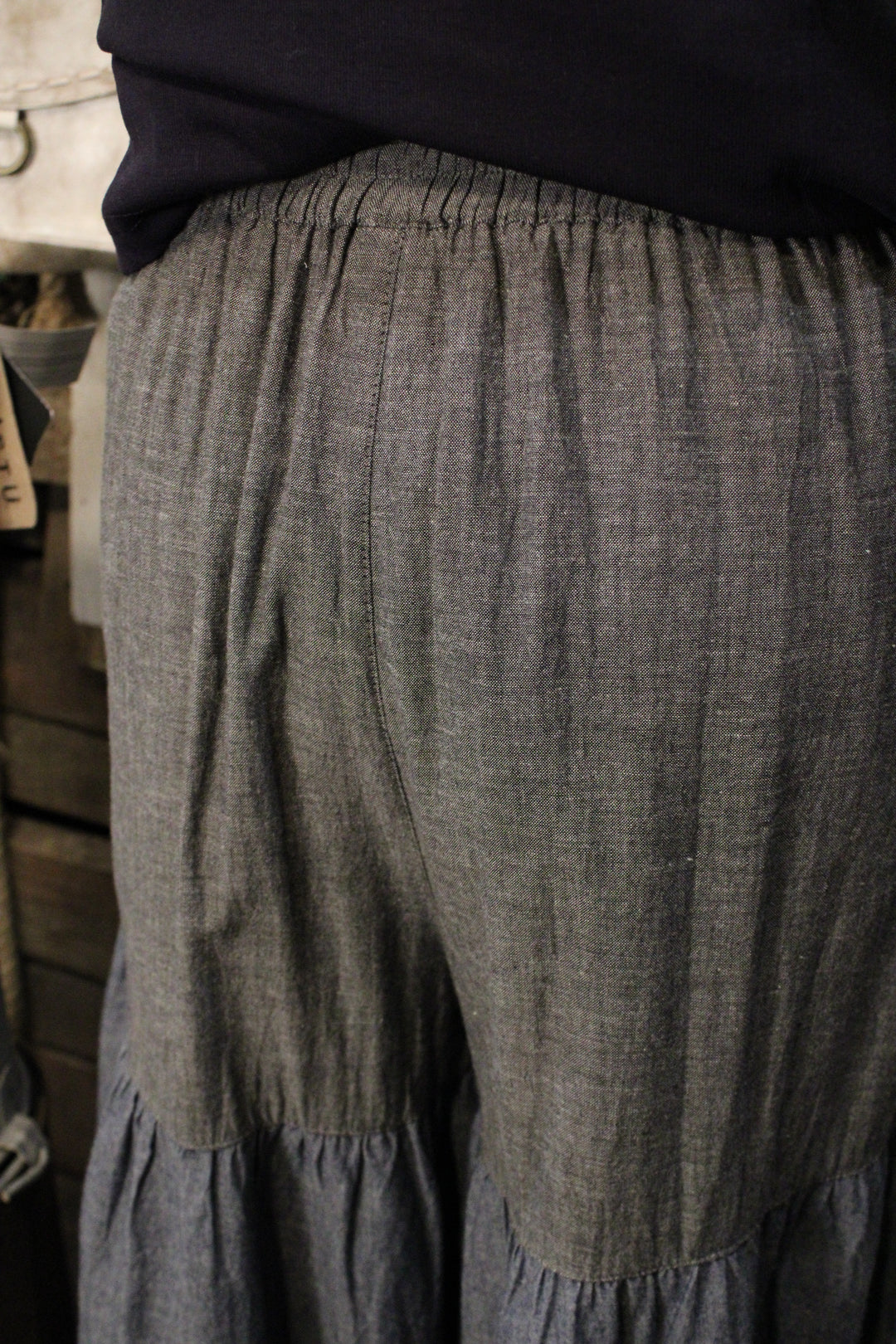 Shades Of Blue Chambray Pants