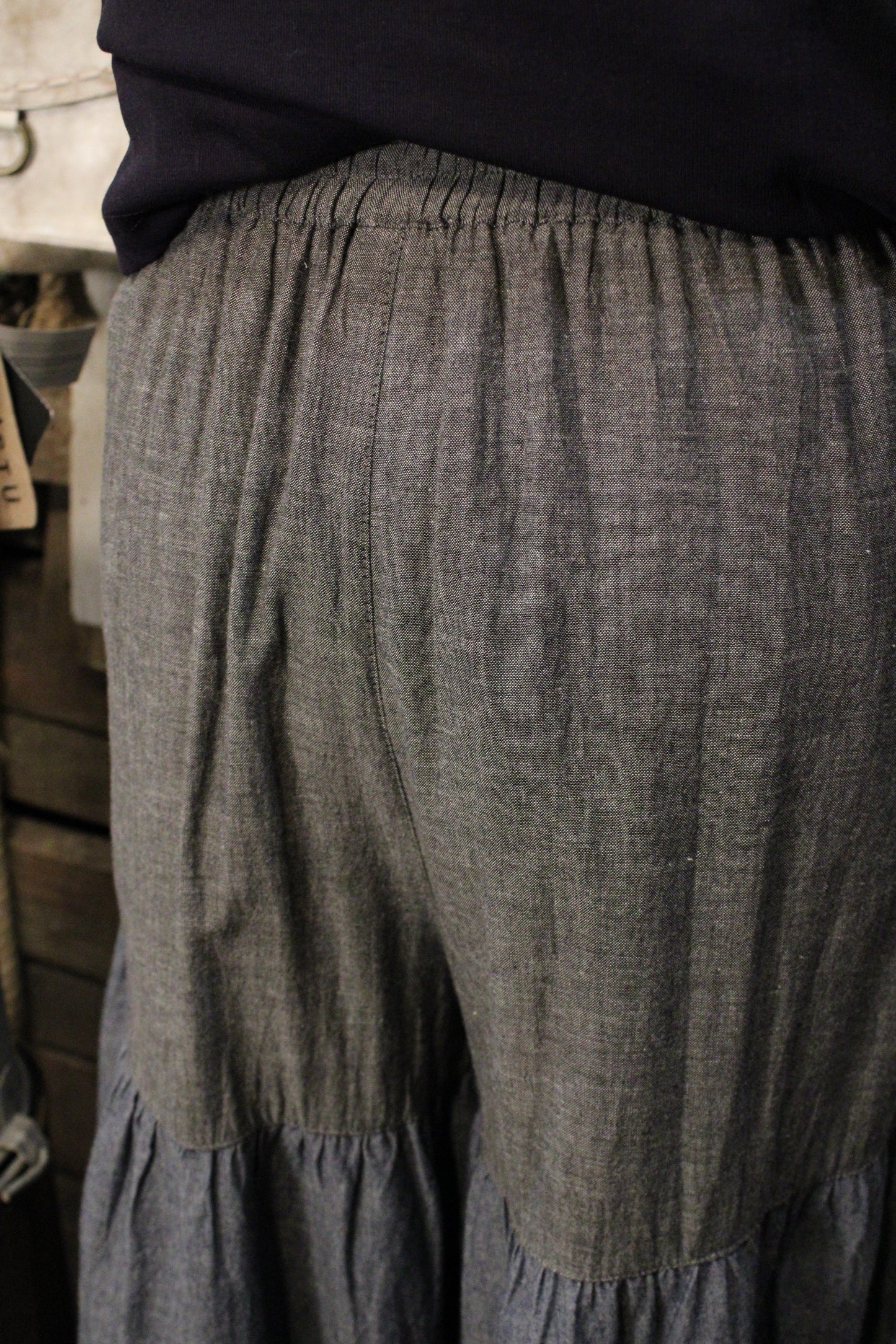 Shades Of Blue Chambray Pants