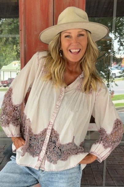 Faded Blush Blouse