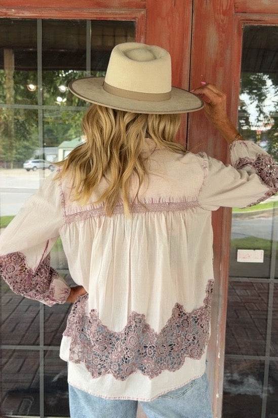 Faded Blush Blouse