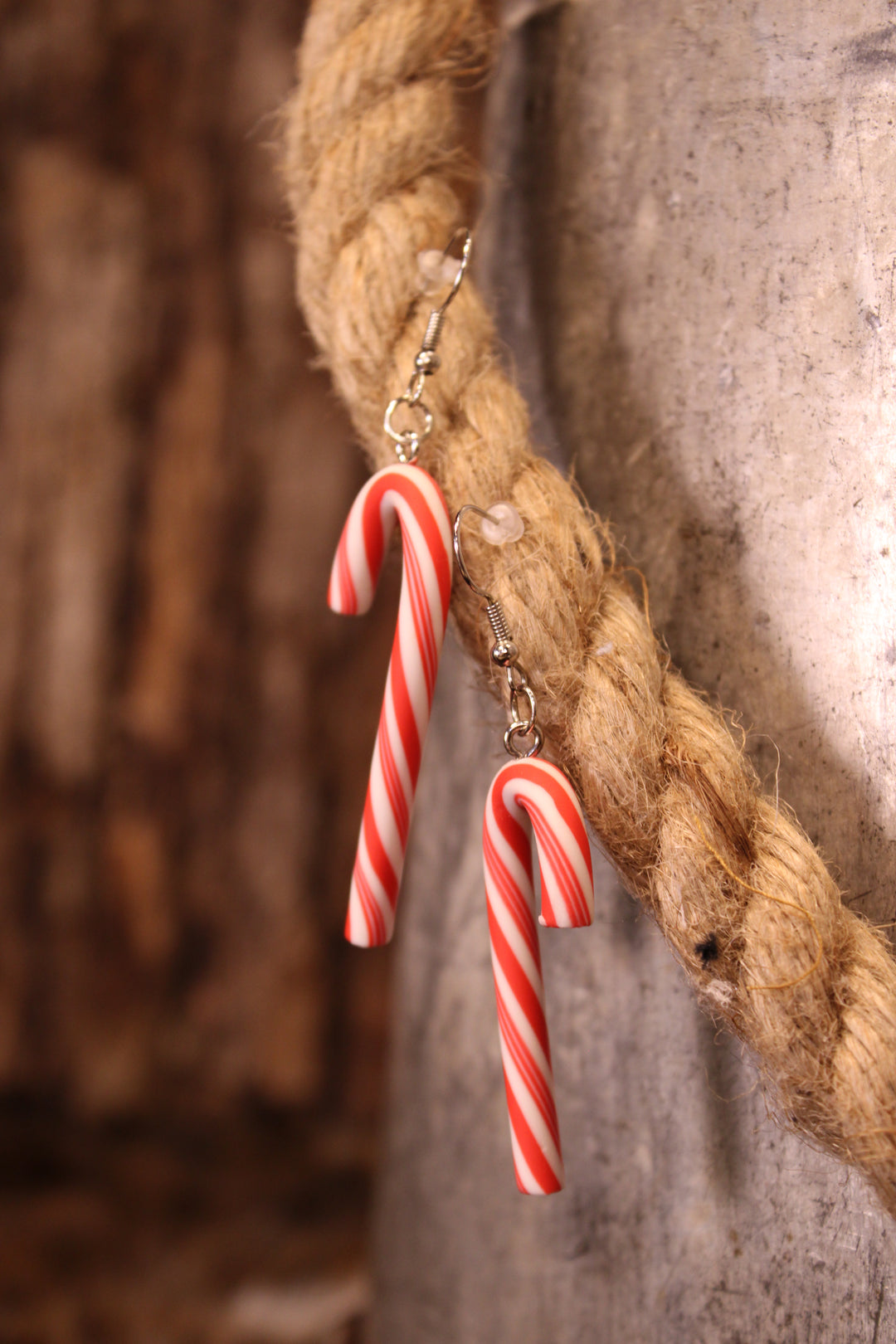 Classic Candy Cane Cuteness Earrings