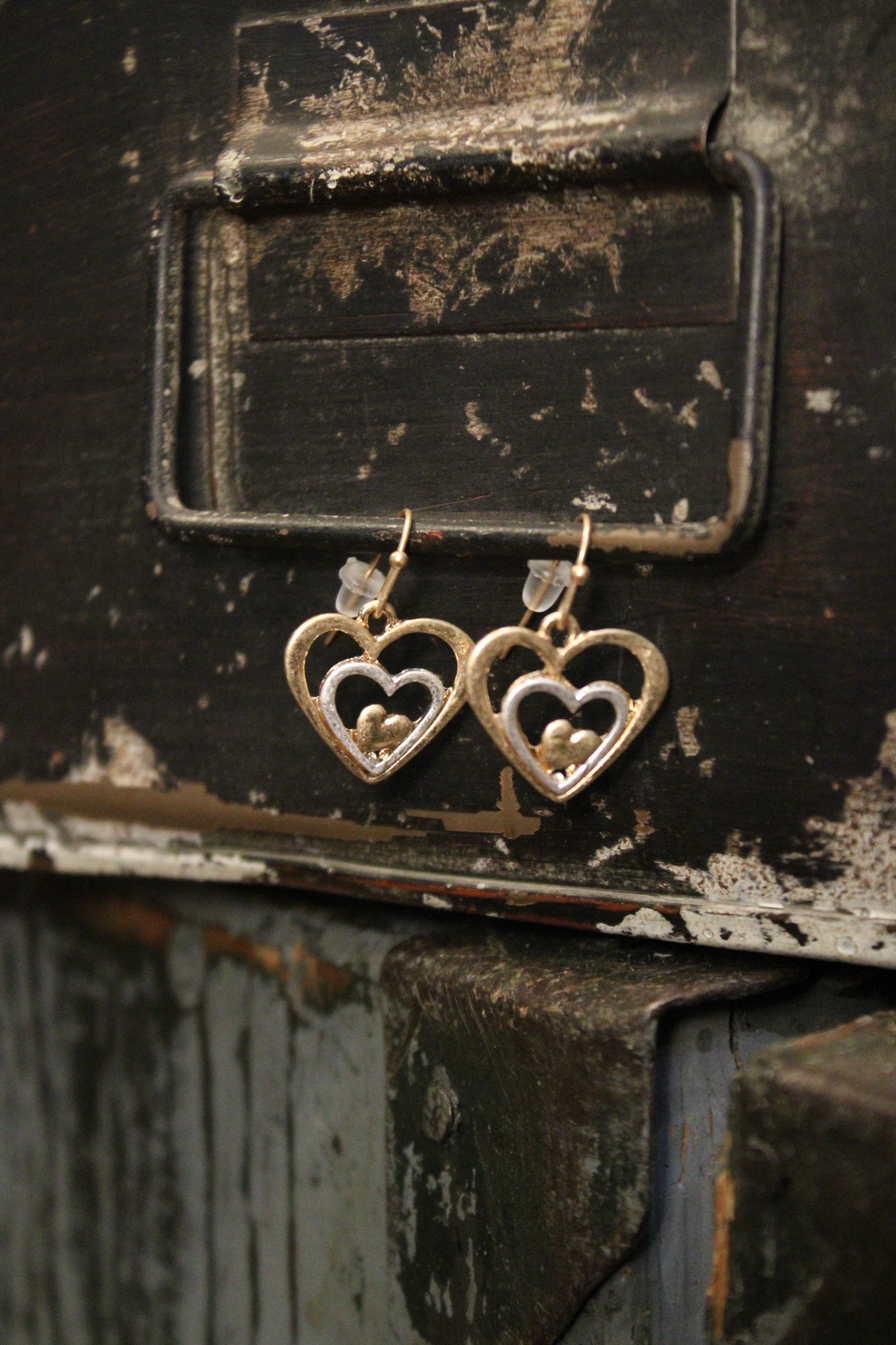 Two Tone Treasure Earrings