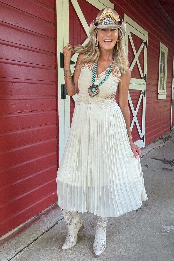 Desert Stitch Midi Dress