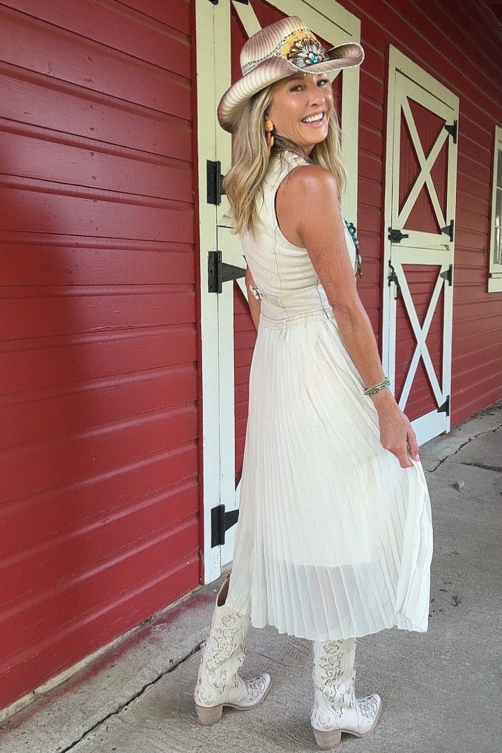 Desert Stitch Midi Dress