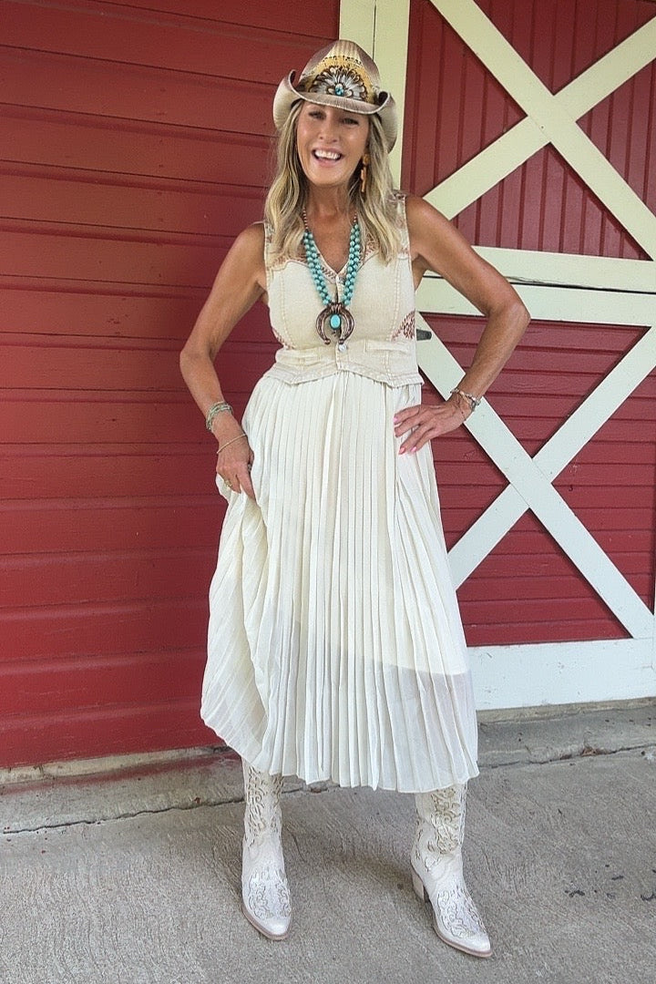 Desert Stitch Midi Dress