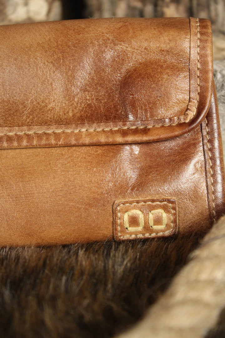 Canton Tan Rustic Wallet Clutch