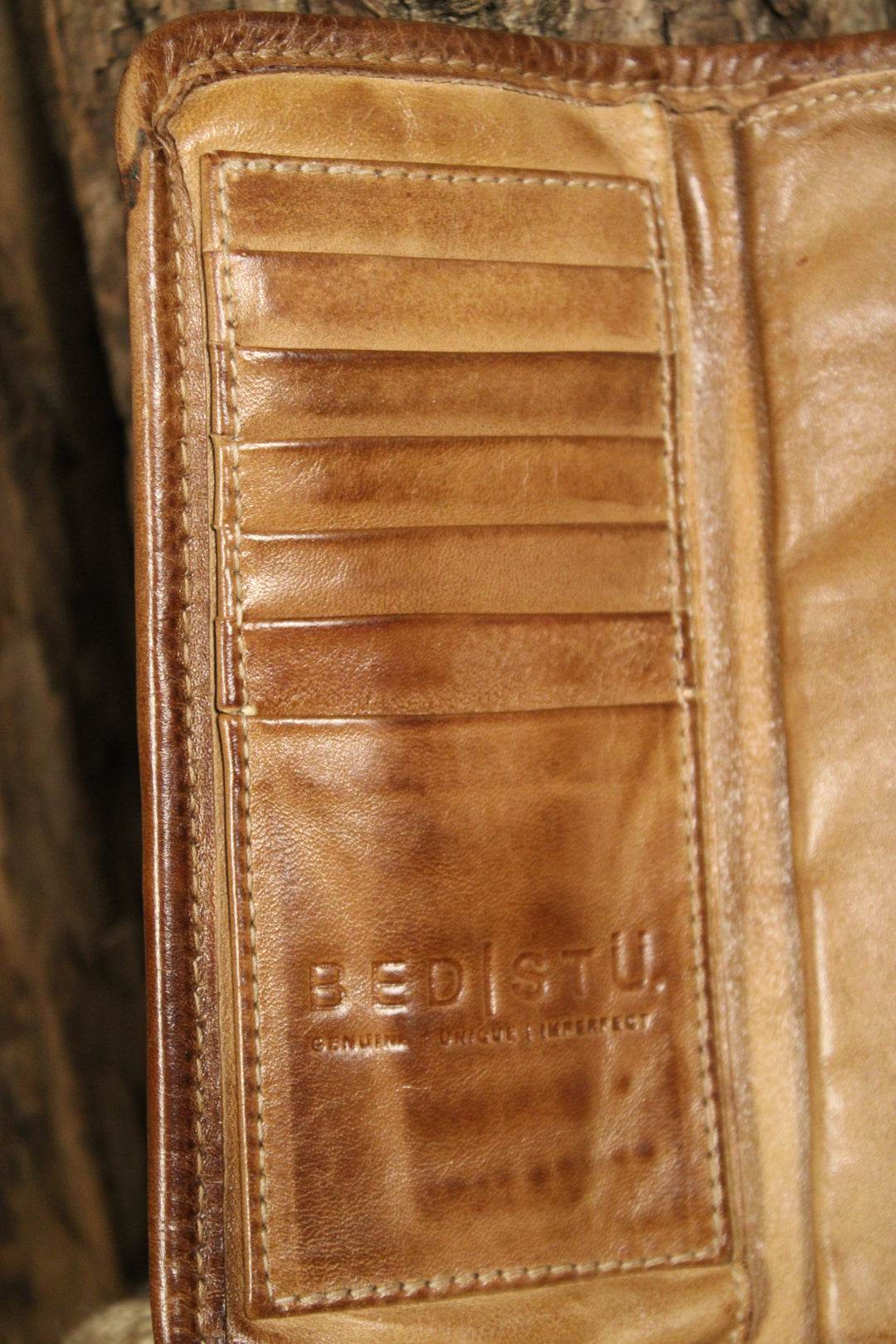 Canton Tan Rustic Wallet Clutch
