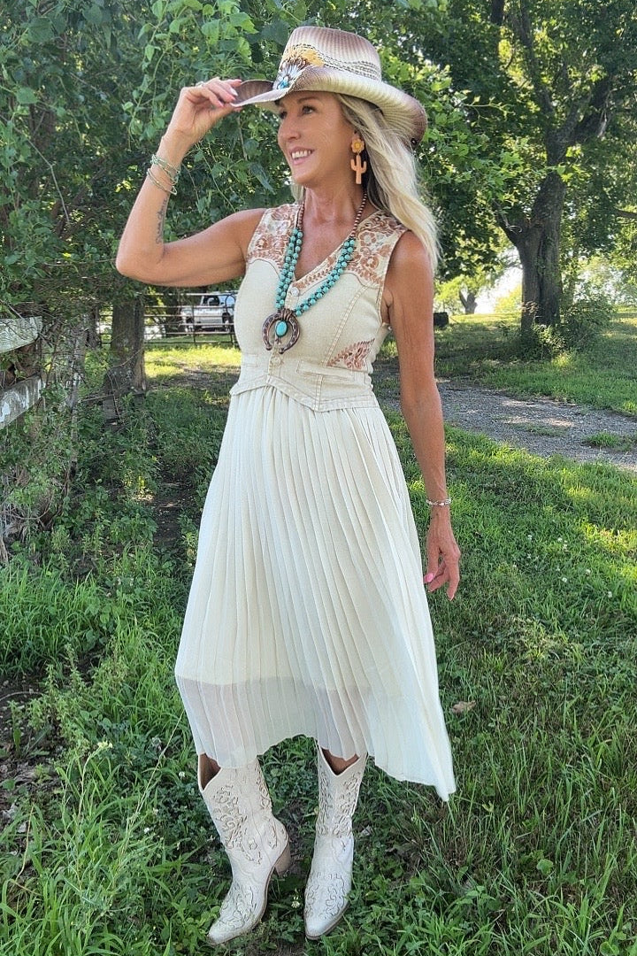 Desert Stitch Midi Dress