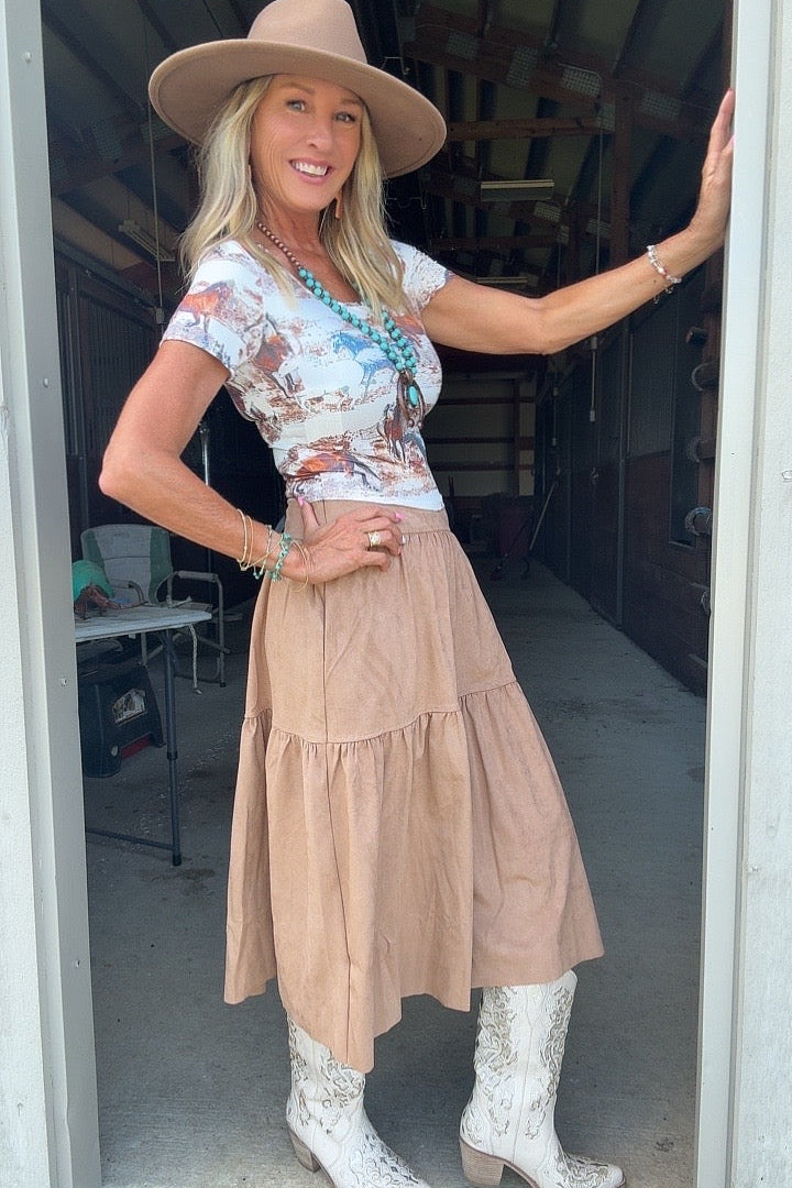 Meadow Gallop Crop Top