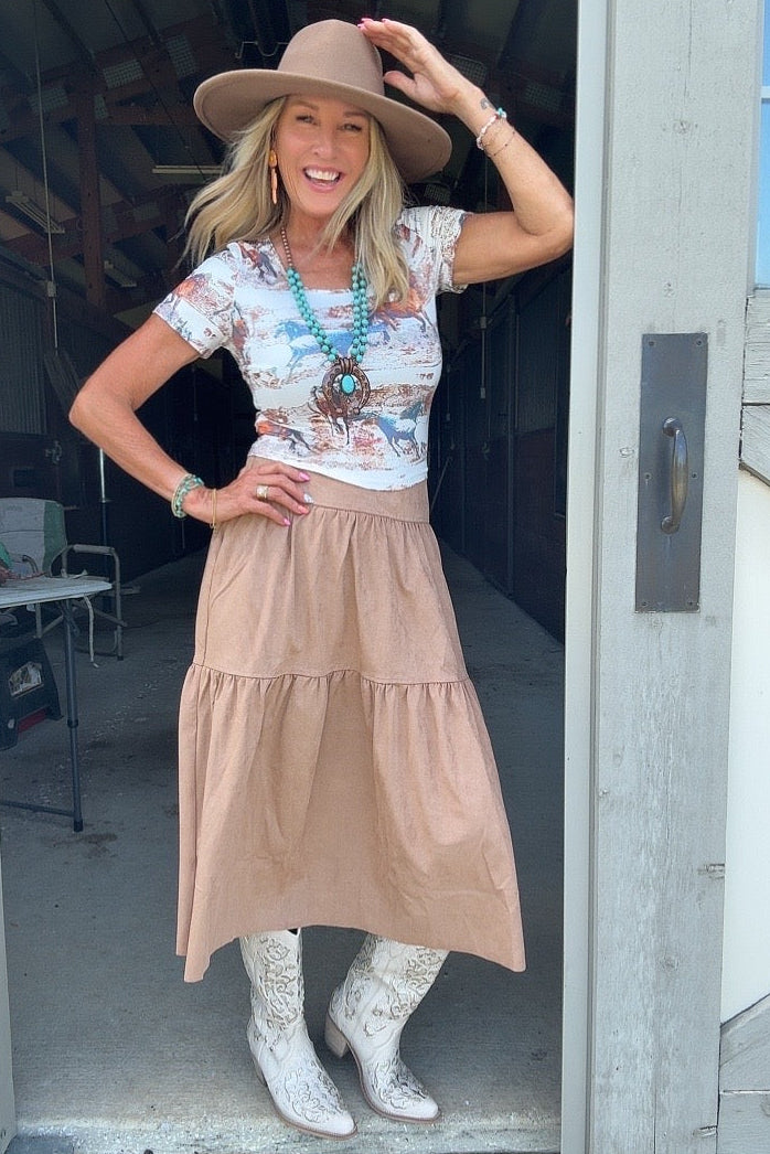 Meadow Gallop Crop Top