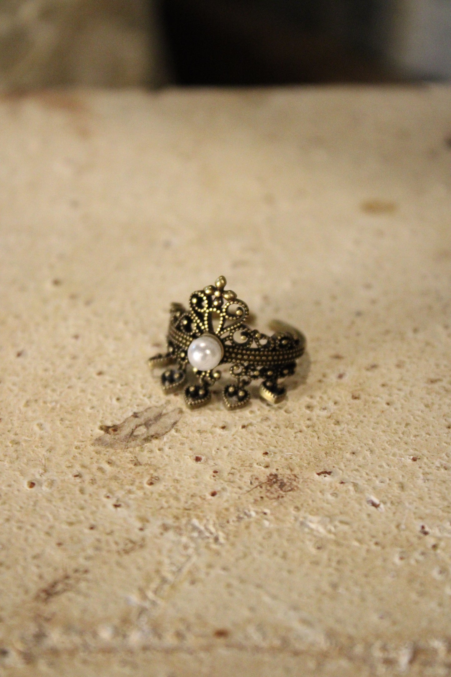 Midnight Pearl Ring