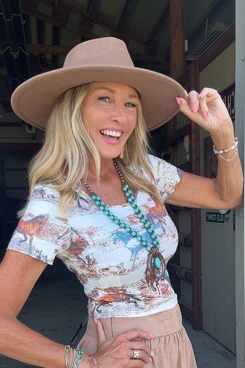 Meadow Gallop Crop Top