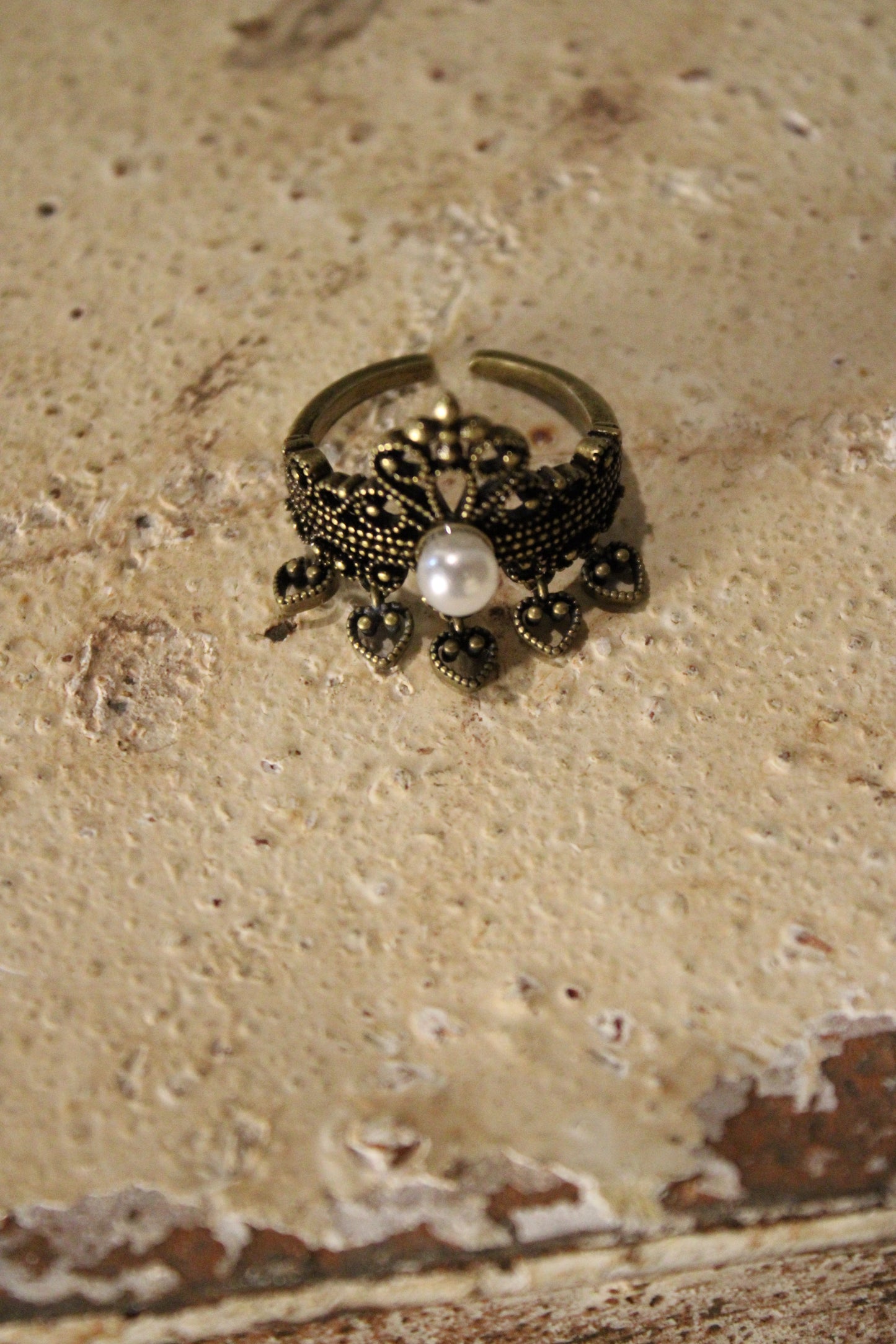 Midnight Pearl Ring