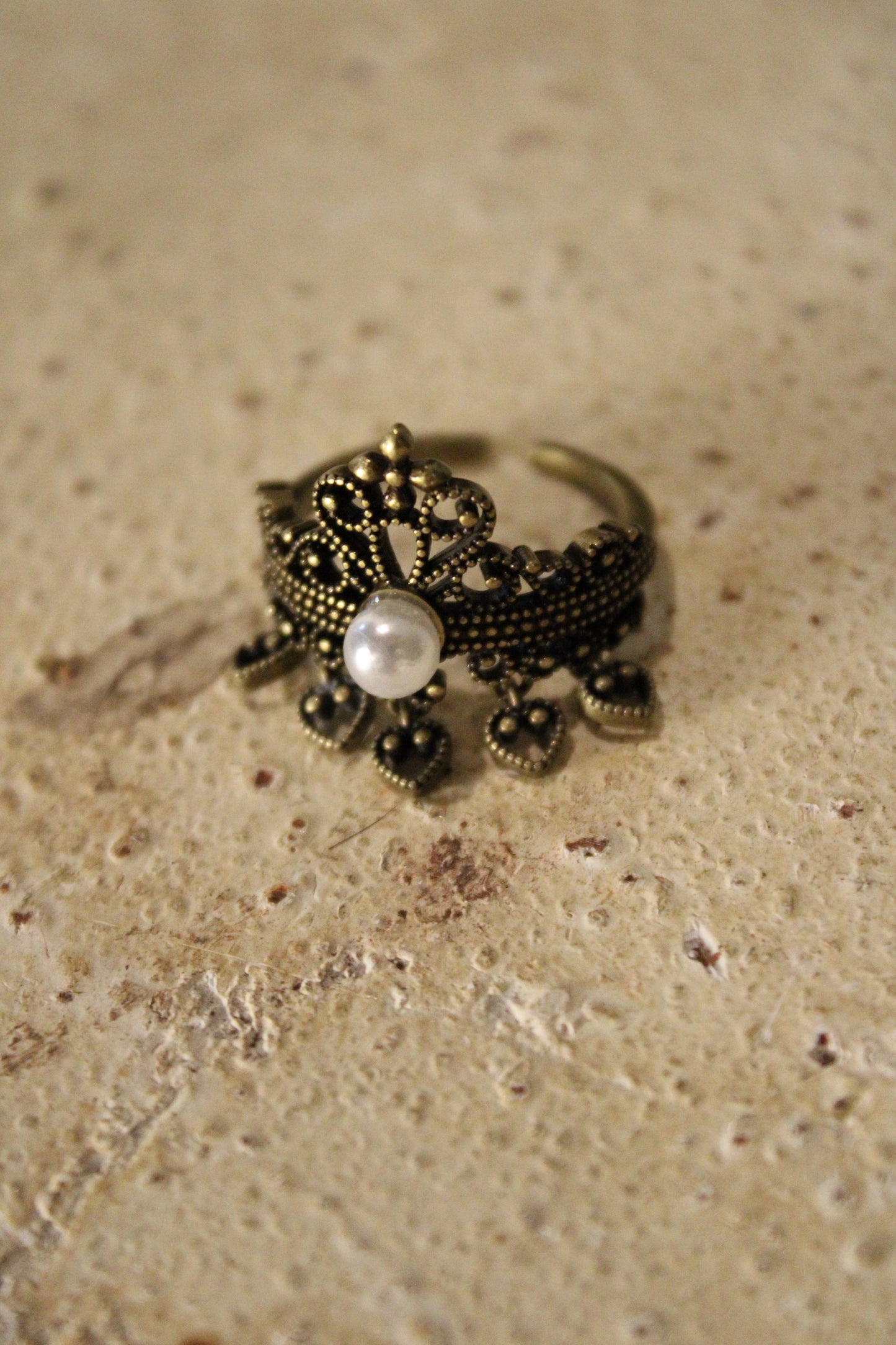 Midnight Pearl Ring