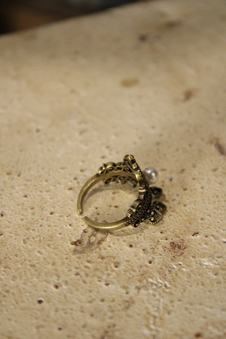 Midnight Pearl Ring