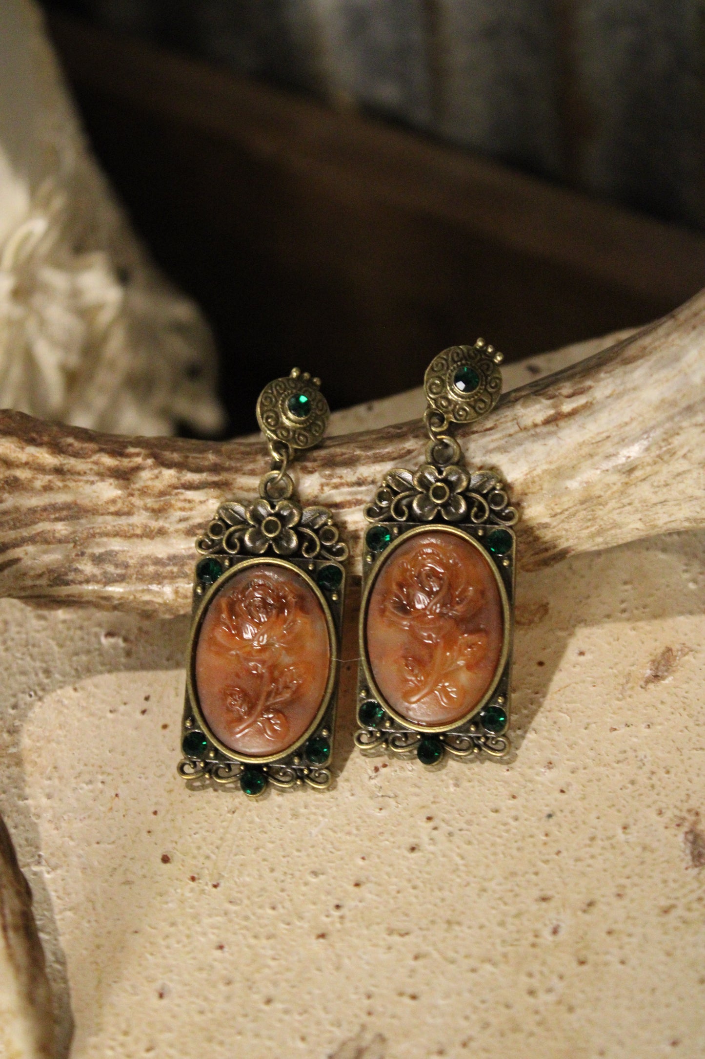 Vintage Flora Dangle Earrings