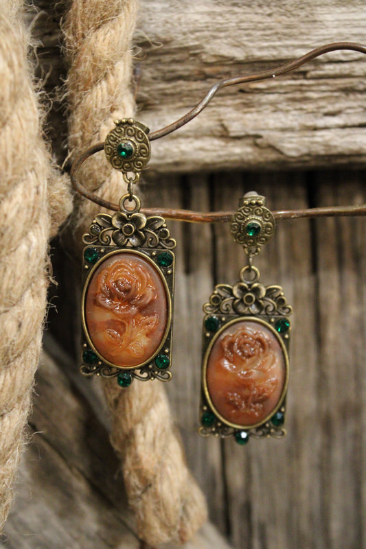 Vintage Flora Dangle Earrings