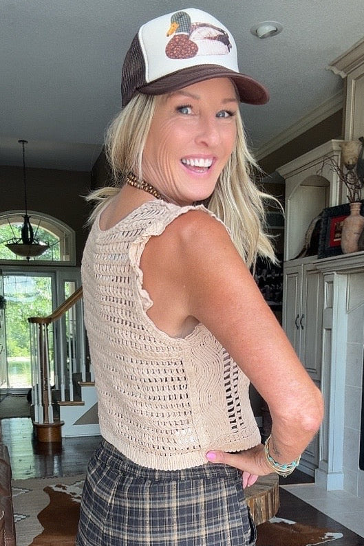 Taupe Mist Cotton Vest