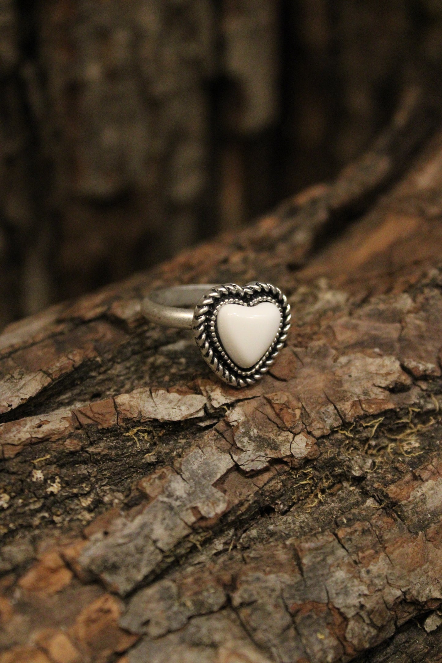 Marshmallow Heart Ring