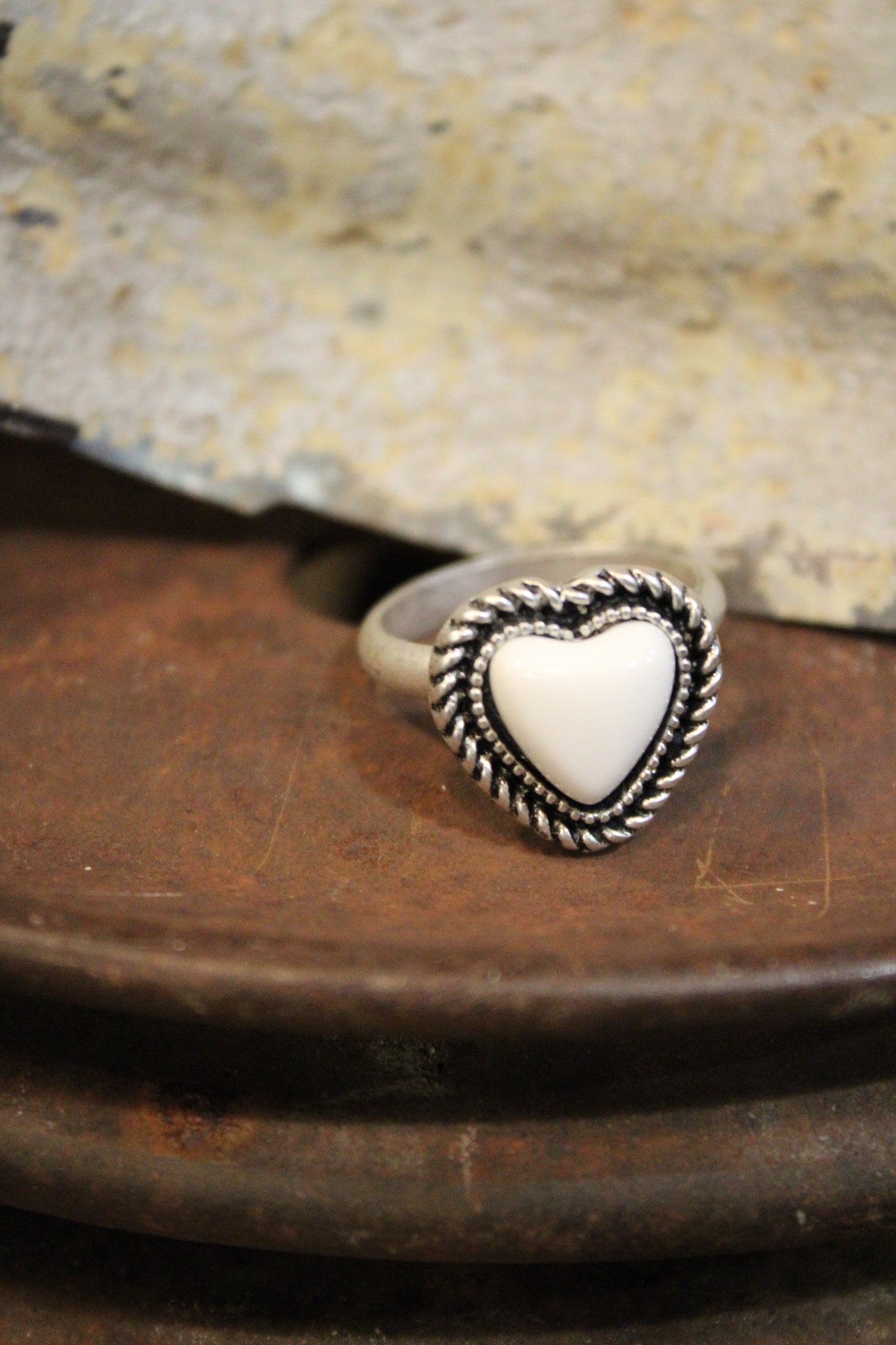 Marshmallow Heart Ring