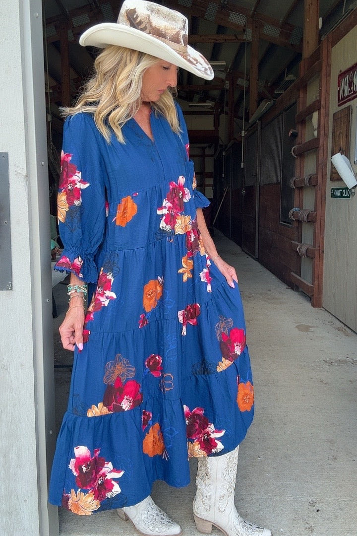 Sapphire &  Spice Maxi Dress