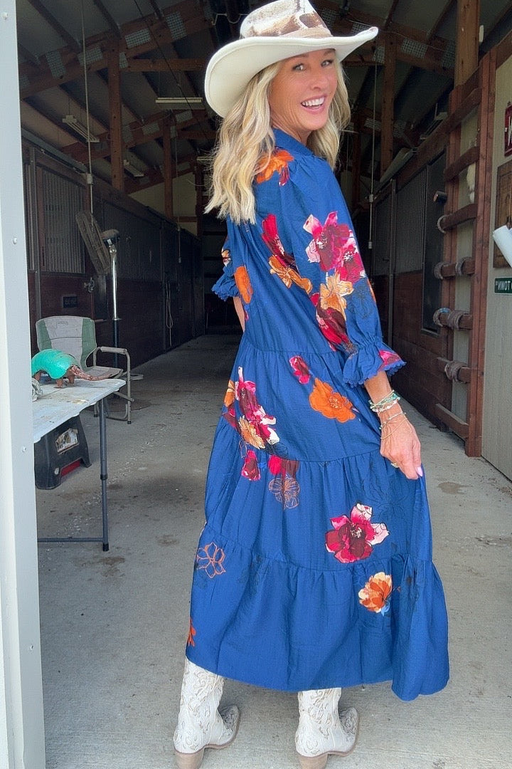 Sapphire &  Spice Maxi Dress