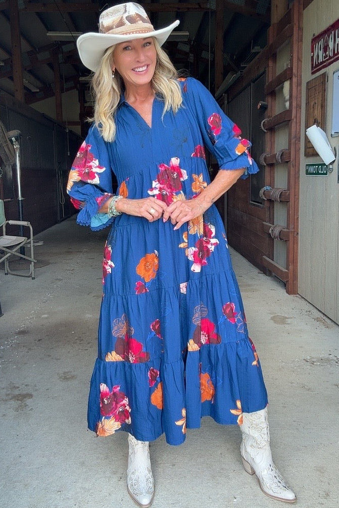 Sapphire &  Spice Maxi Dress