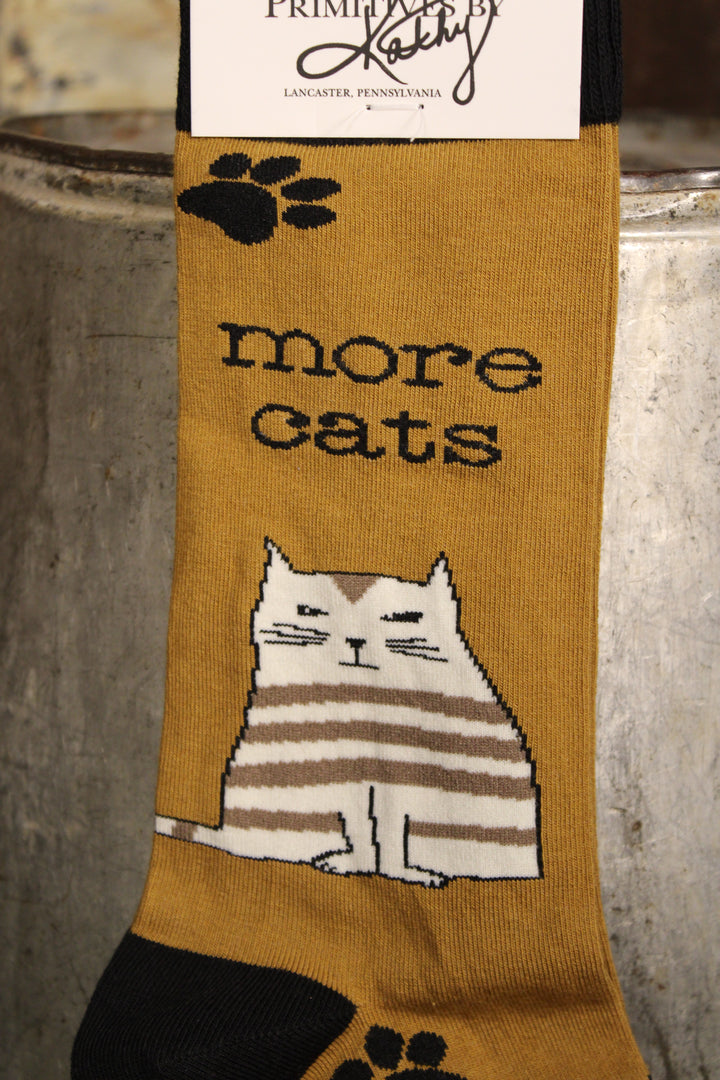 More Cats Less People Socks
