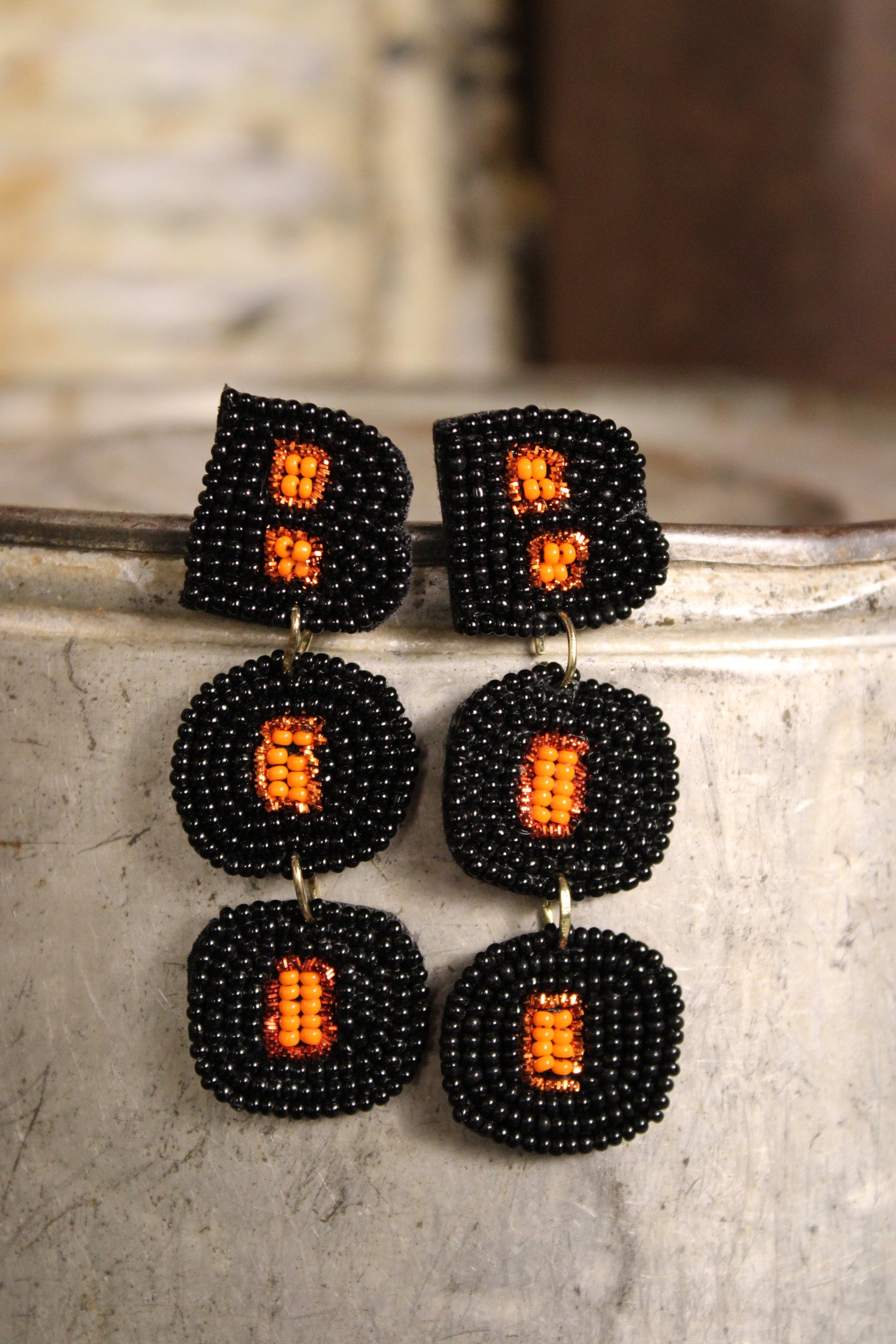 Spooky Season Beaded Earrings