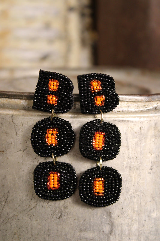 Spooky Season Beaded Earrings