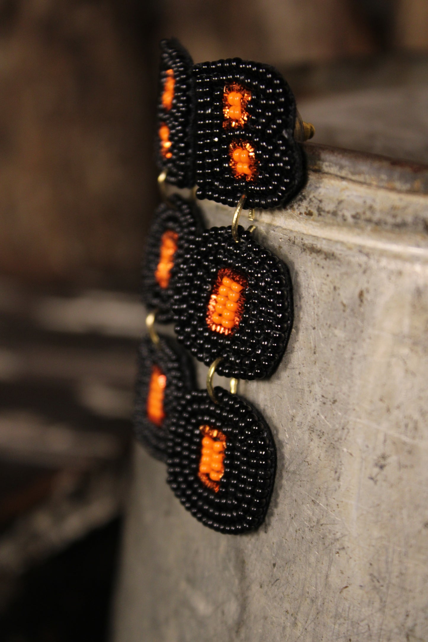 Spooky Season Beaded Earrings