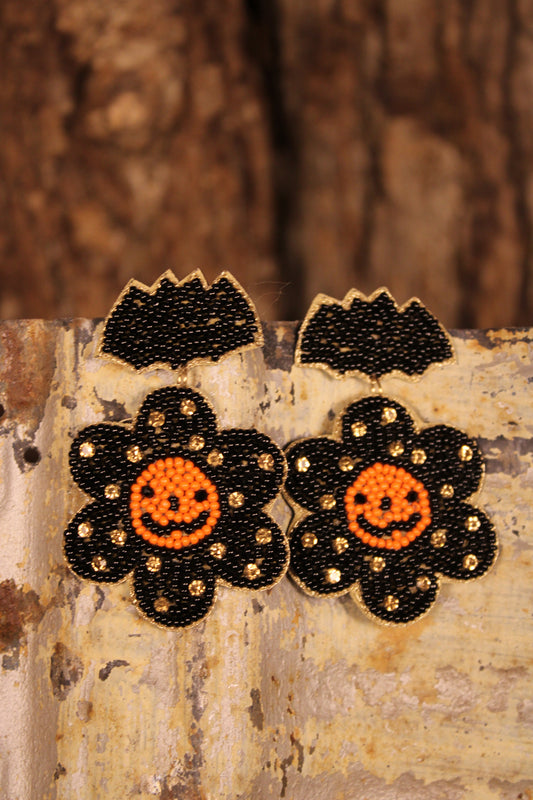 Bat Wing Blossom Earrings