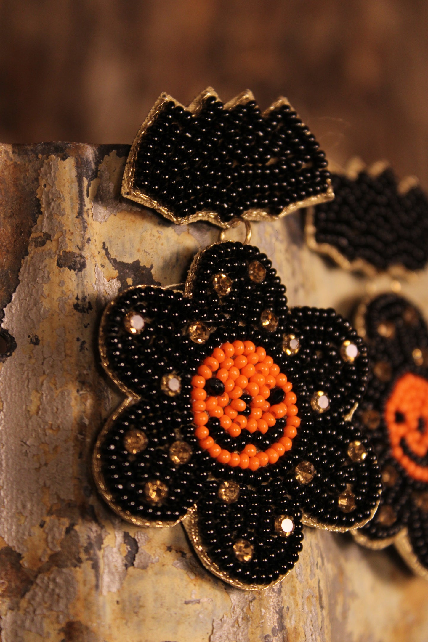 Bat Wing Blossom Earrings