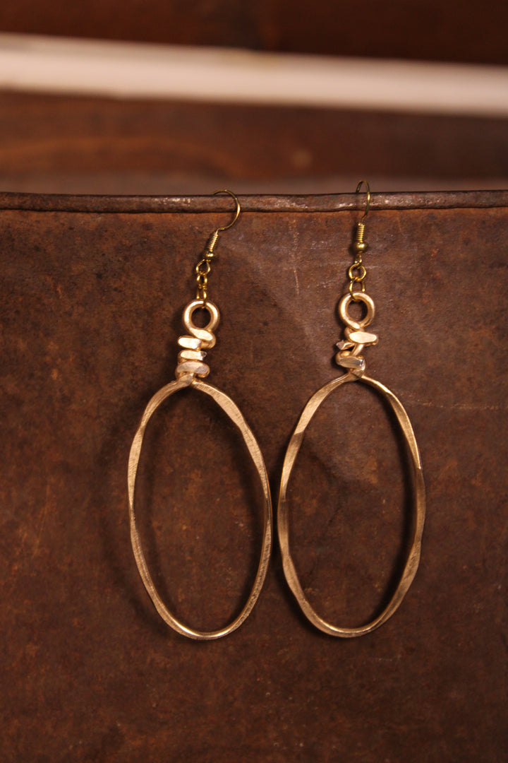 Oval Small Dangles Artisan Made