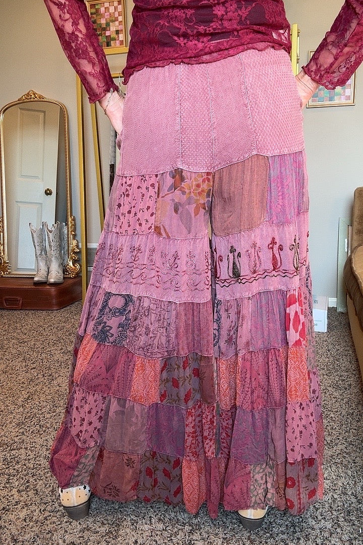 Desert Garnet Patchwork Pants
