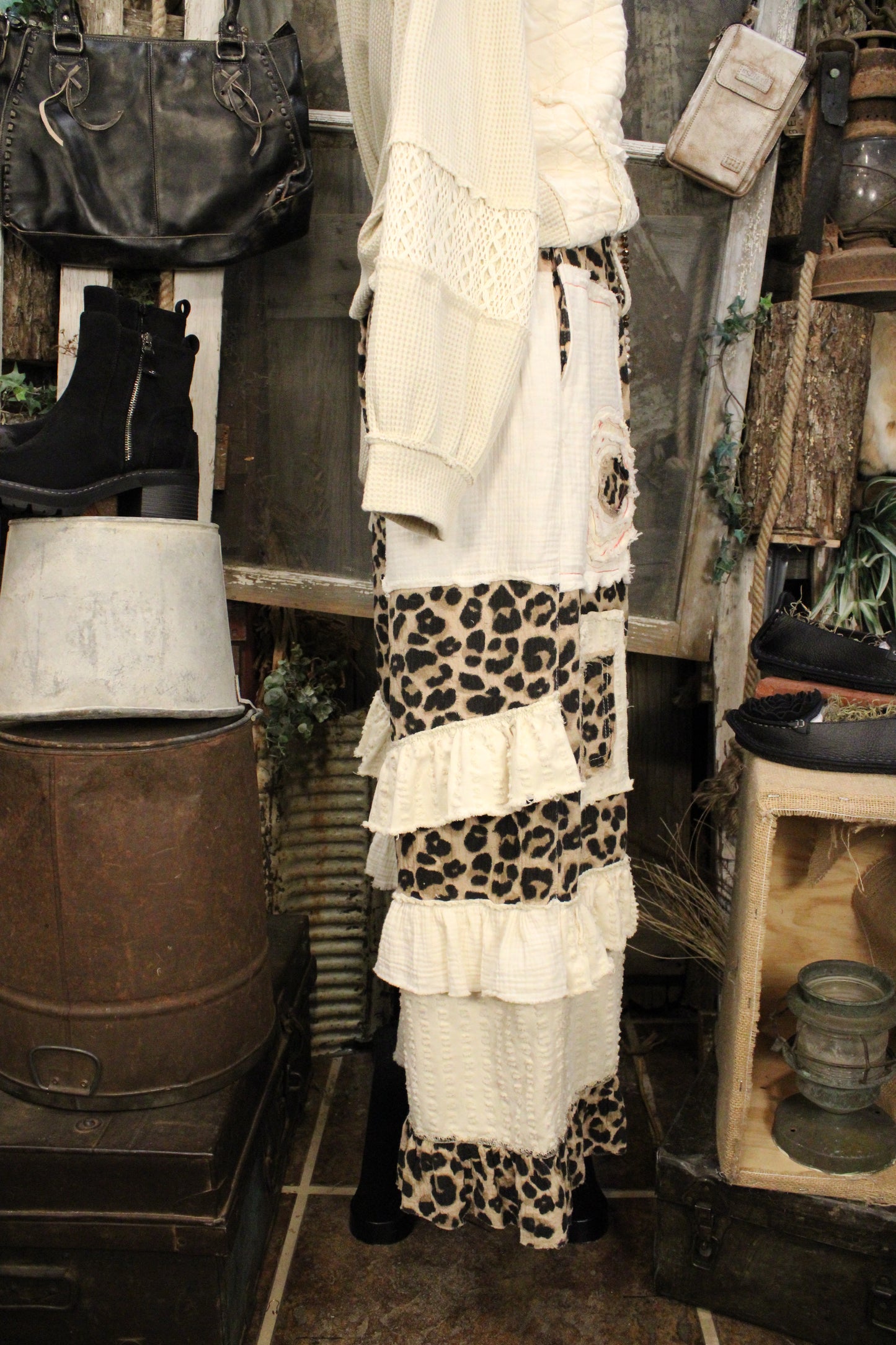 Petals And Prowl Ruffle Pants