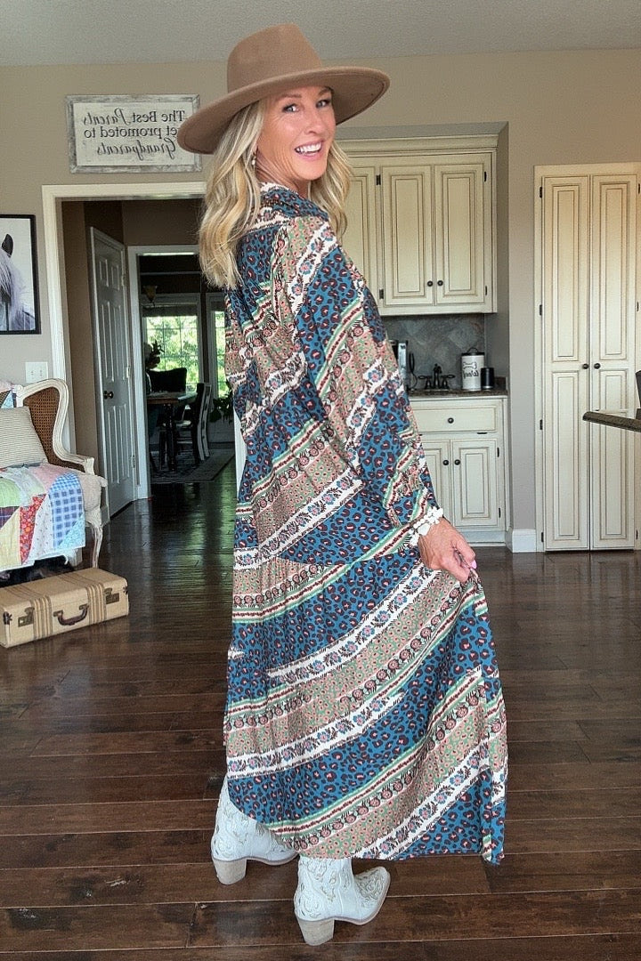 Mystic Jungle Maxi Dress