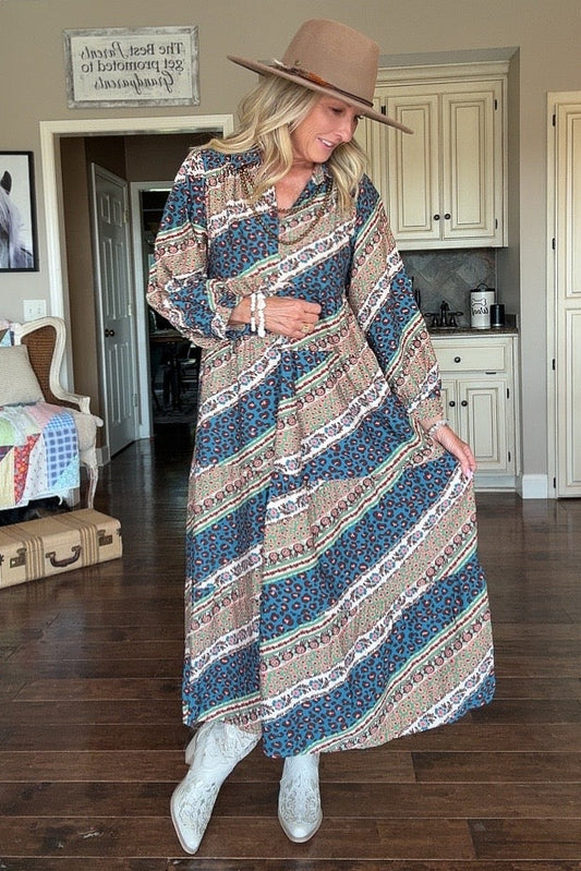 Mystic Jungle Maxi Dress