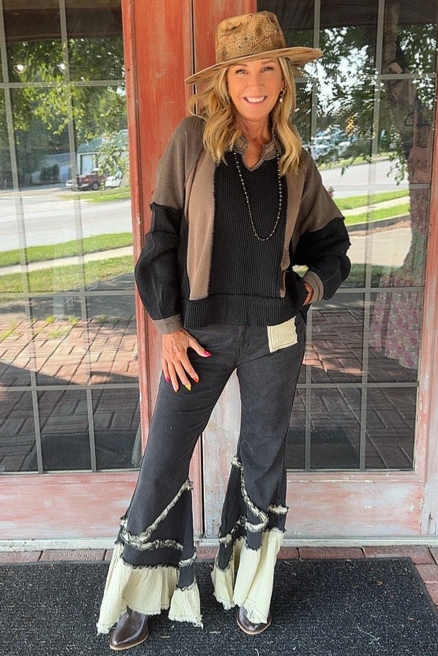 Trail Blazing Waffle Crop Casual