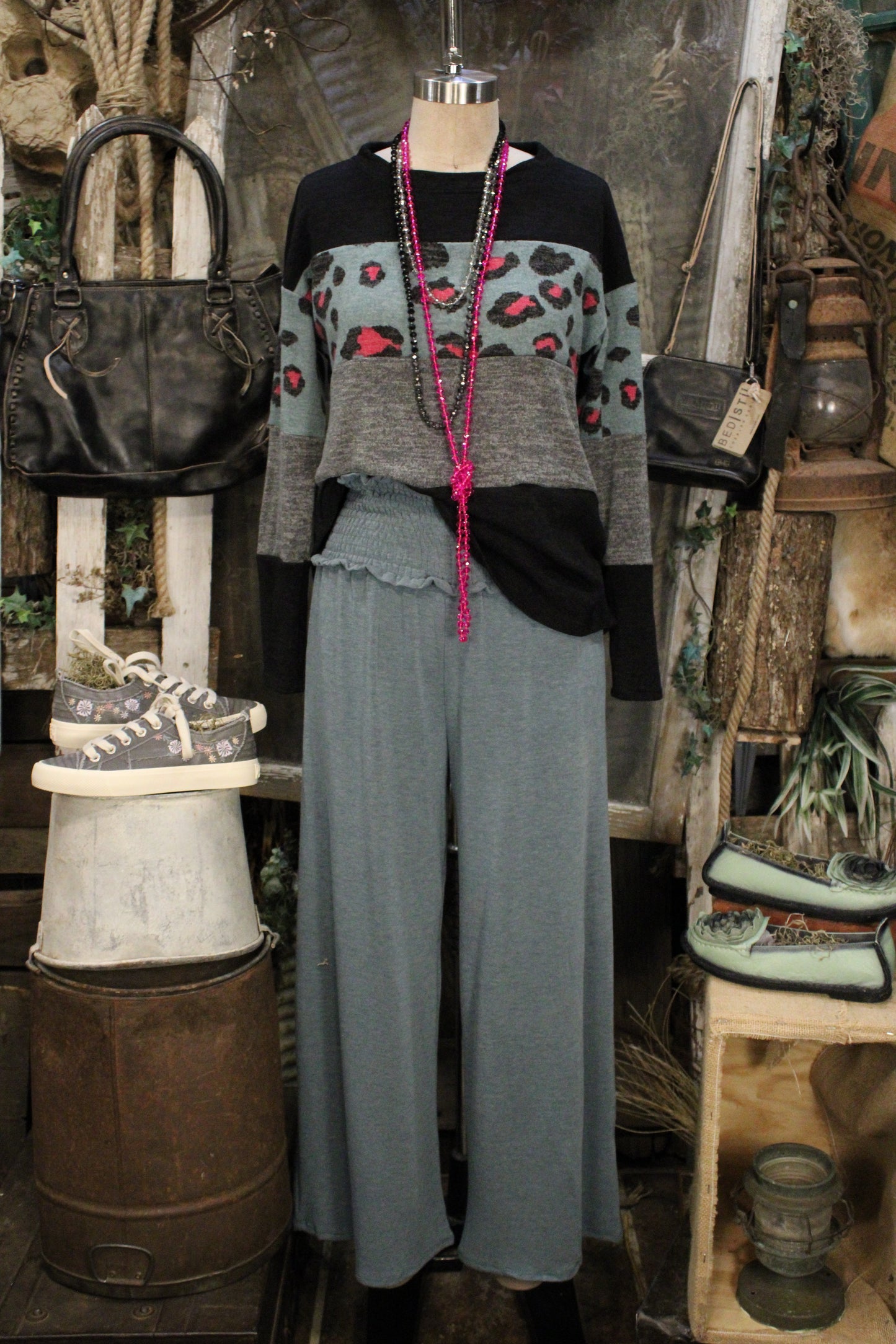 Go With The Flow Teal Pants