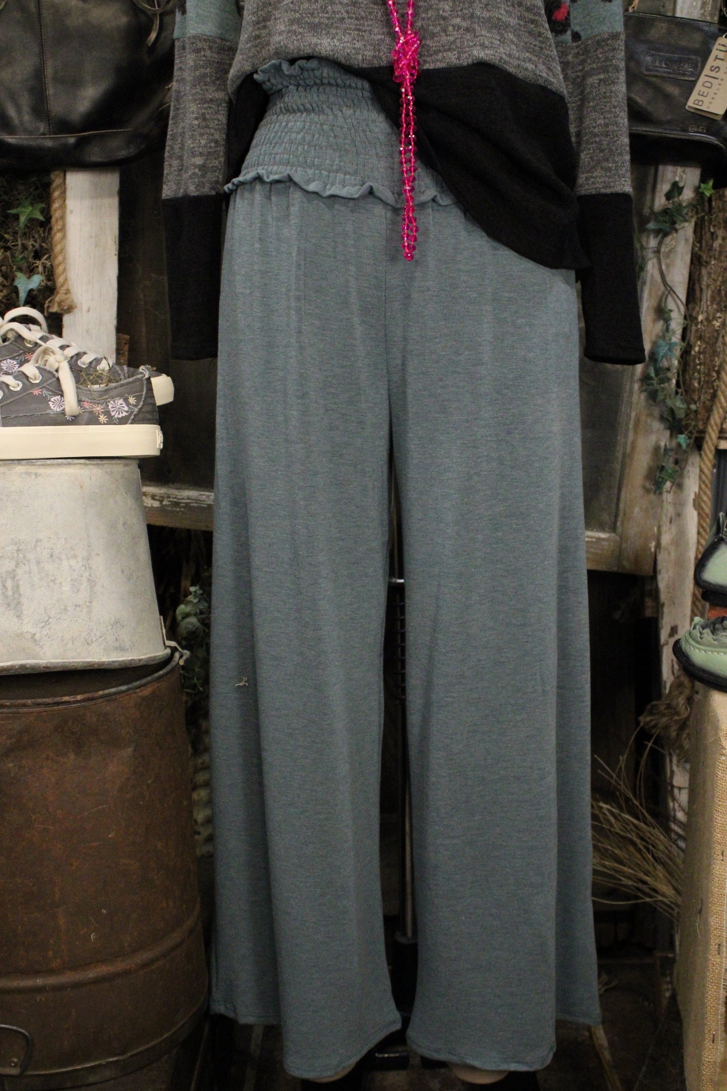 Go With The Flow Teal Pants